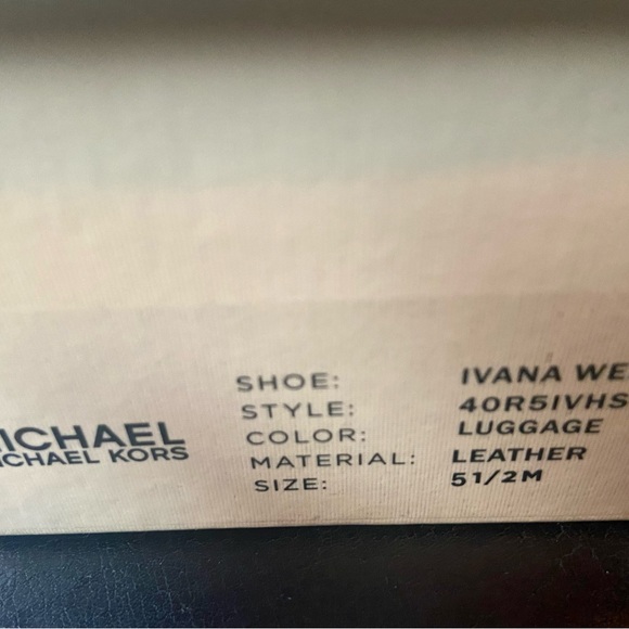 Michael Kors Platform Leather Wedge Sandals -Size 5.5 - Picture 7 of 9